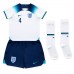 England Declan Rice #4 kläder Barn VM 2022 Hemmatröja Kortärmad (+ korta byxor)